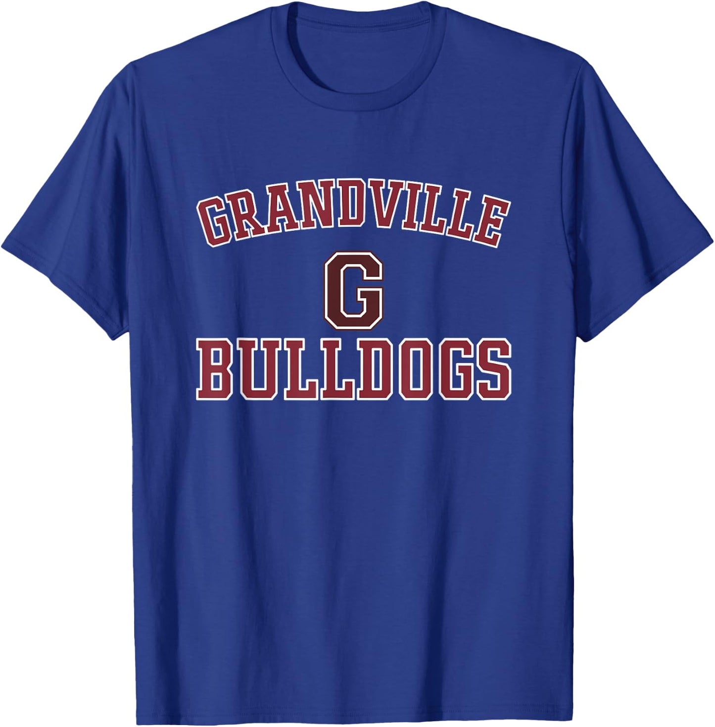 Grandville Bulldogs Logo Varsity HS T-Shirt - T-Shirt | Royal