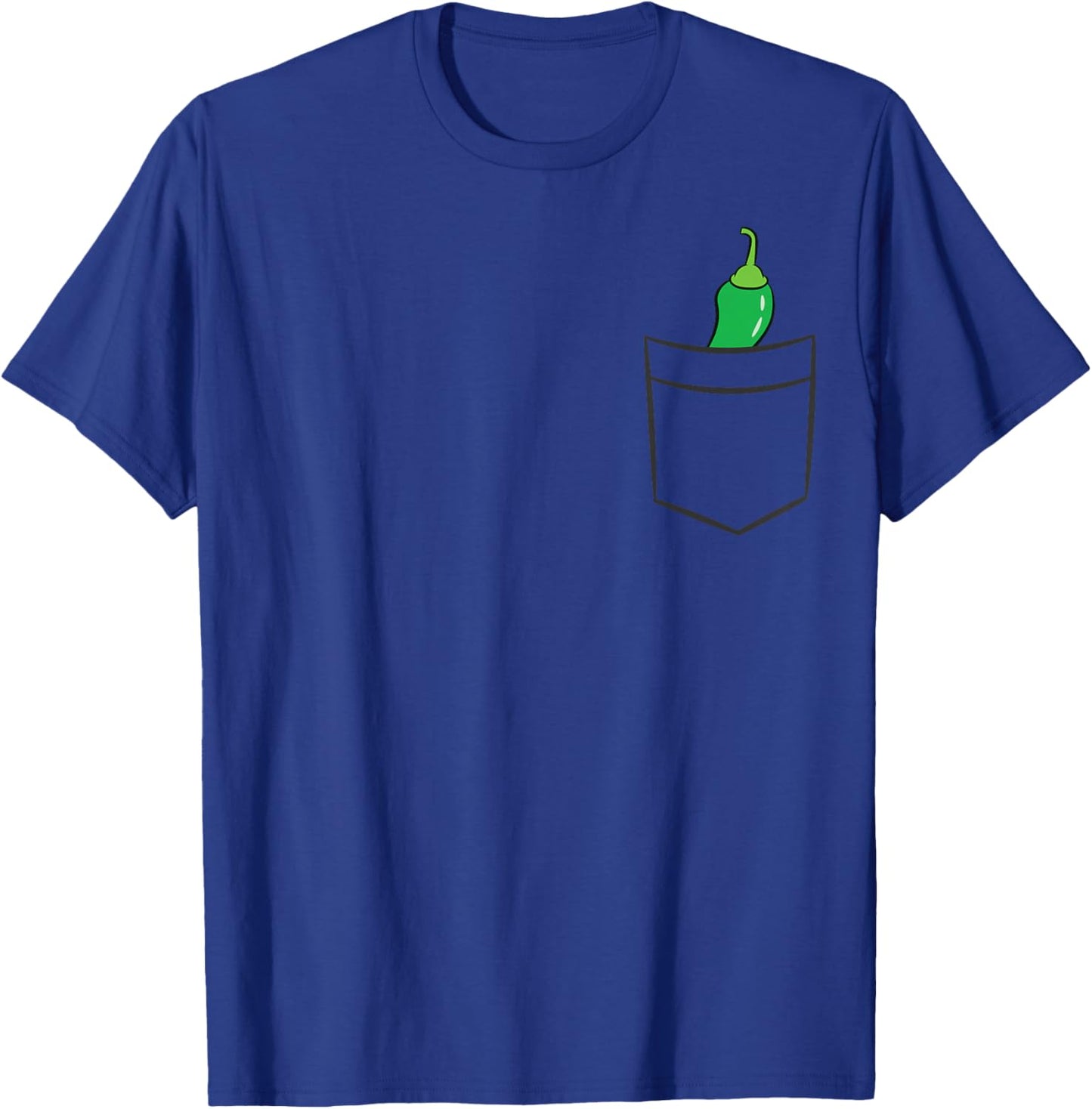 Jalapeño In A Pocket Green Pepper Jalapeno T-Shirt - T-Shirt | Royal