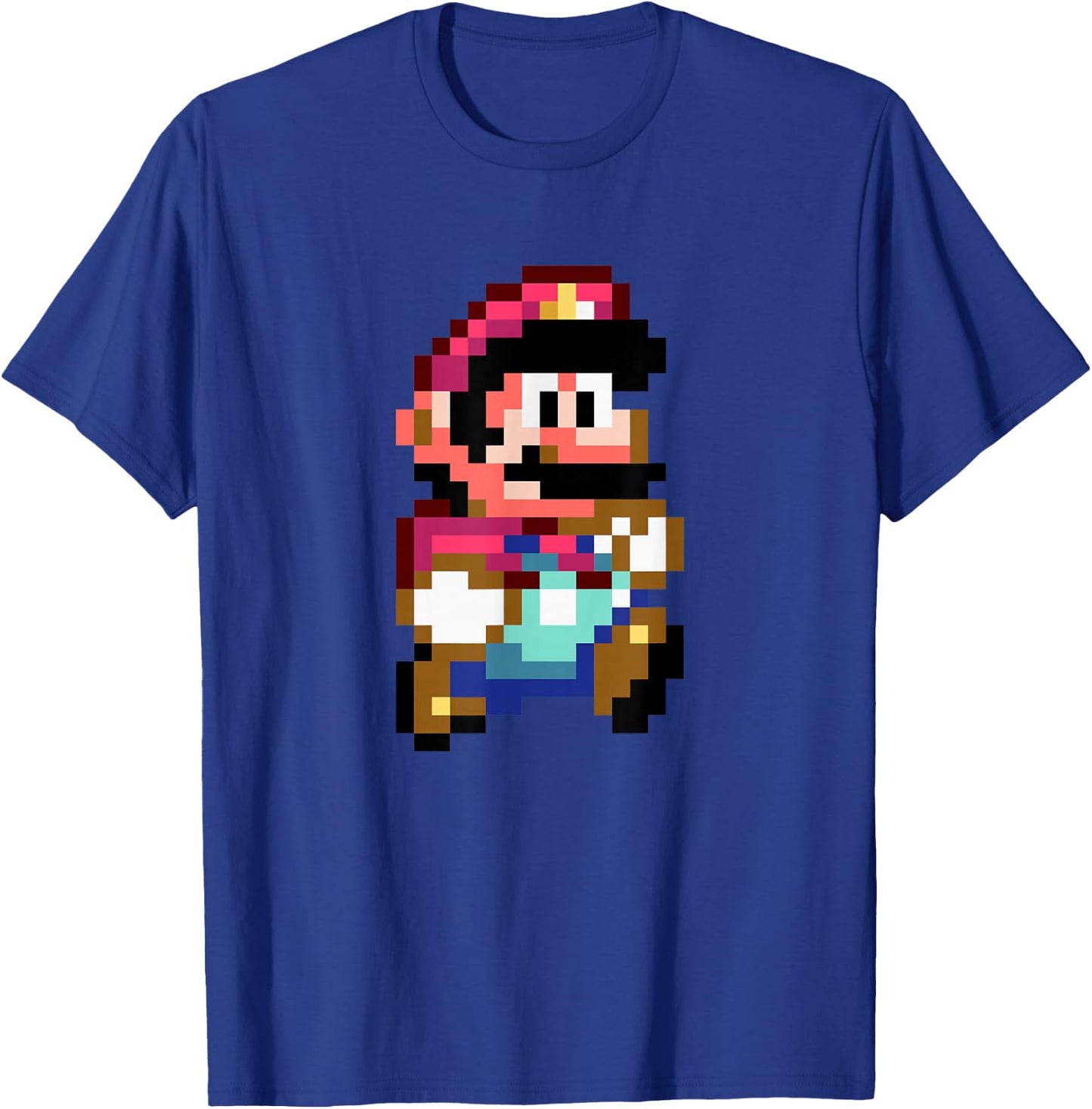 Super Mario Bros Retro Mushroom Kingdom 8-Bit Mario T-Shirt - T-Shirt | Royal