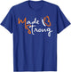 Multiple Sclerosis Awareness Orange Ribbon Butterfly Shirt T-Shirt - T-Shirt | Royal