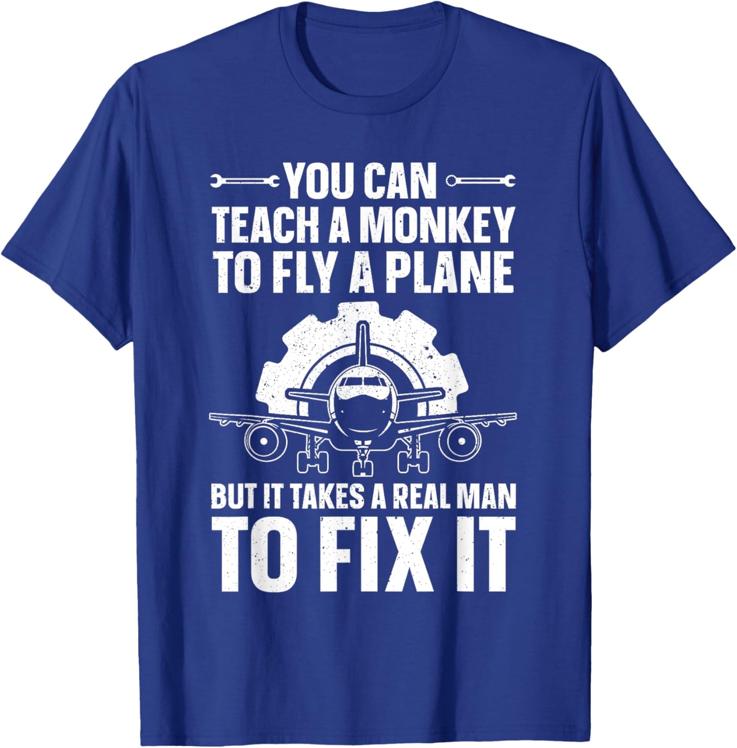 Funny Aircraft Mechanic Art Boys Aircraft Technician T-Shirt - T-Shirt | Royal