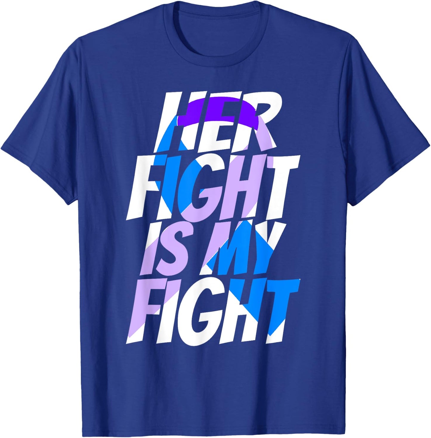 Cute Purple Blue Ribbon Shirt Preeclampsia Awareness T-Shirt - T-Shirt | Royal