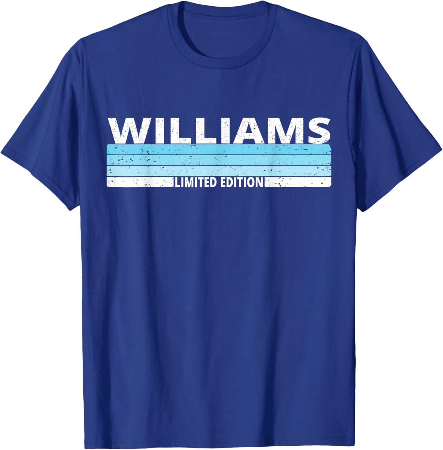 Williams Surname Birthday Family Reunion 80s 90s Blue Sunset T-Shirt - T-Shirt | Royal