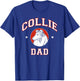 Rough Collie Dad Dog Father Men Women Girls Kids T-Shirt - T-Shirt | Royal