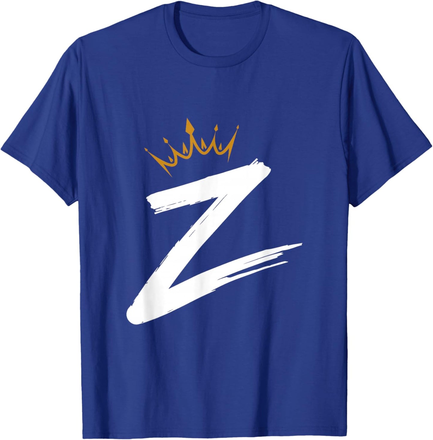 Queen King Letter Z - Favorite Letter With Crown Alphabet T-Shirt - T-Shirt | Royal
