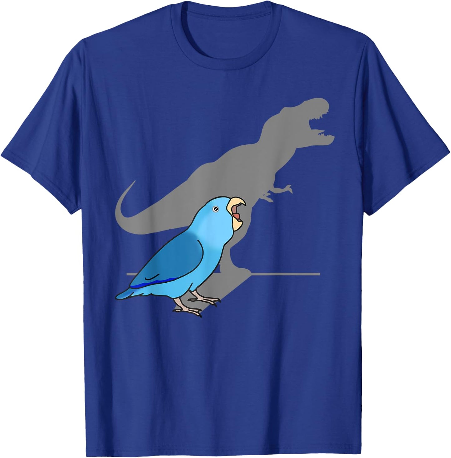 T-rex Blue Parrotlet Cute Parakeet Funny Parrot Birb memes T-Shirt - T-Shirt | Royal
