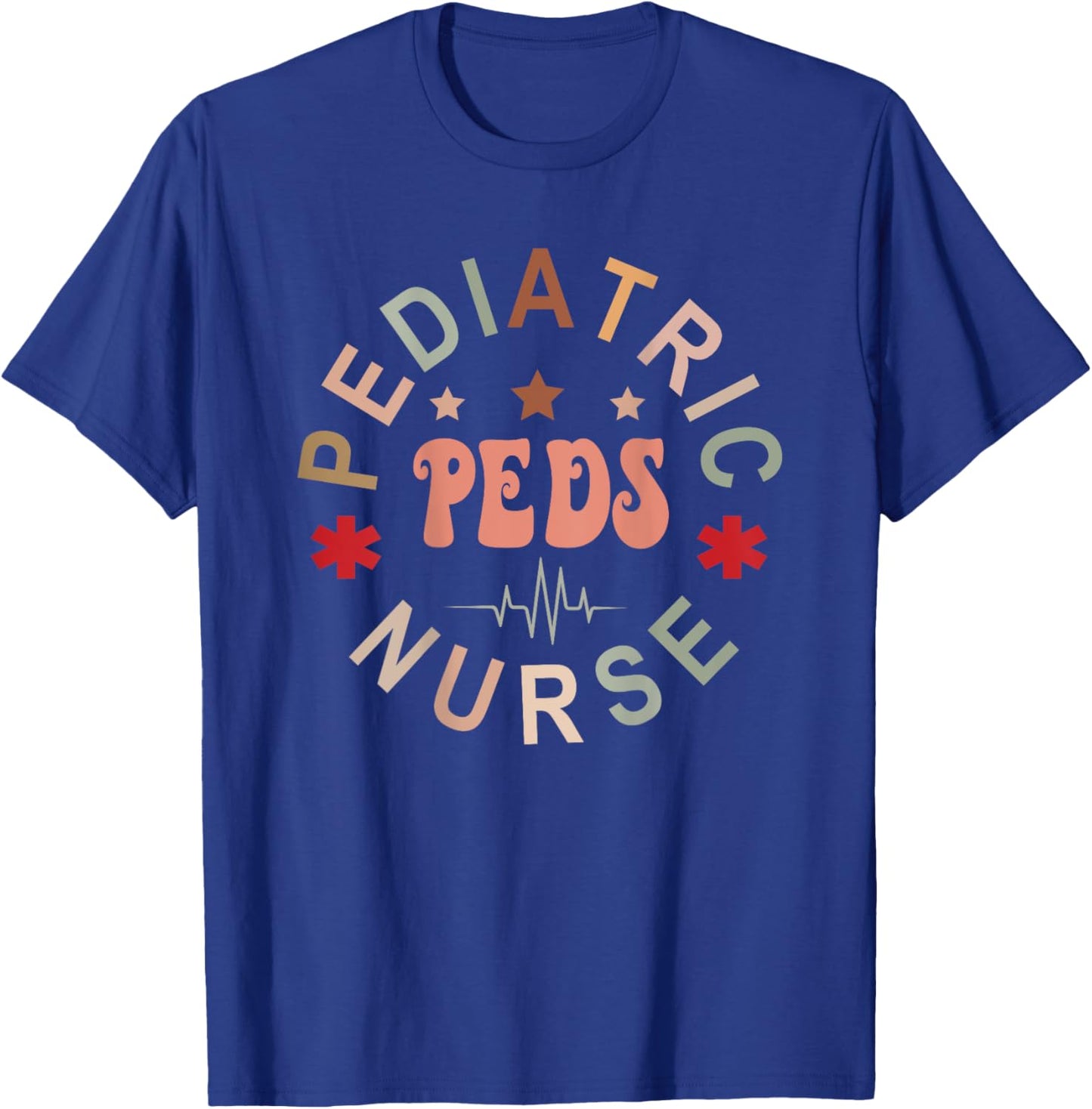 Pediatric Nurse Pediatric Emergency Nurse Peds Nurse Back Of T-Shirt - T-Shirt | Royal
