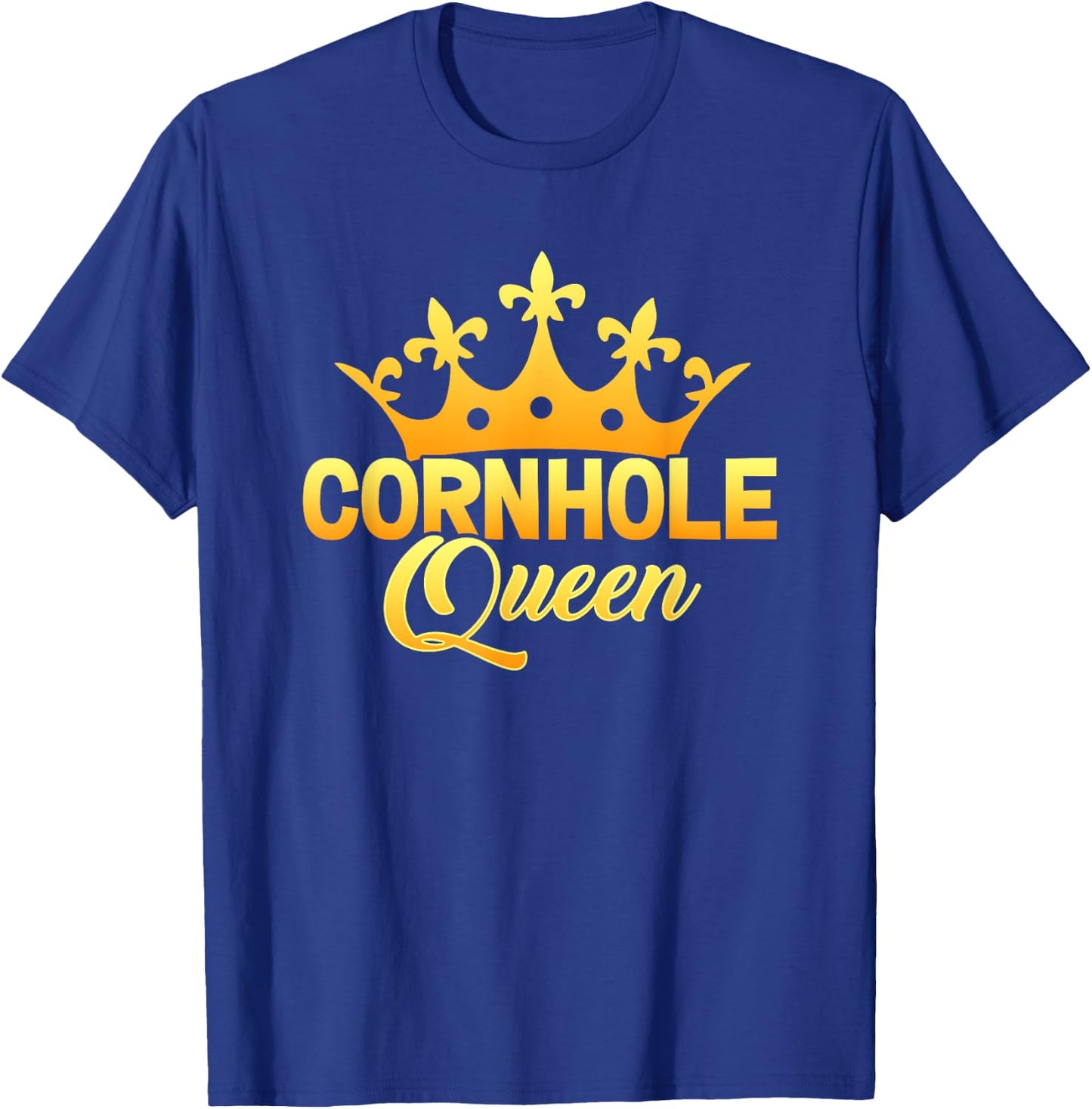 Cornhole Queen Gift Bean Bag Player Bags Shucking Corn Hole T-Shirt - T-Shirt | Royal