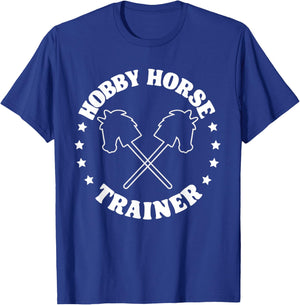 Hobby Horse Riding Trainer Funny Hobby Horsing T-Shirt - T-Shirt | Royal