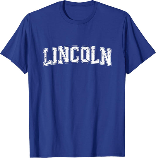 Plain Style Personalised Name Classic Lincoln T-Shirt - T-Shirt | Royal