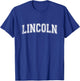 Plain Style Personalised Name Classic Lincoln T-Shirt - T-Shirt | Royal