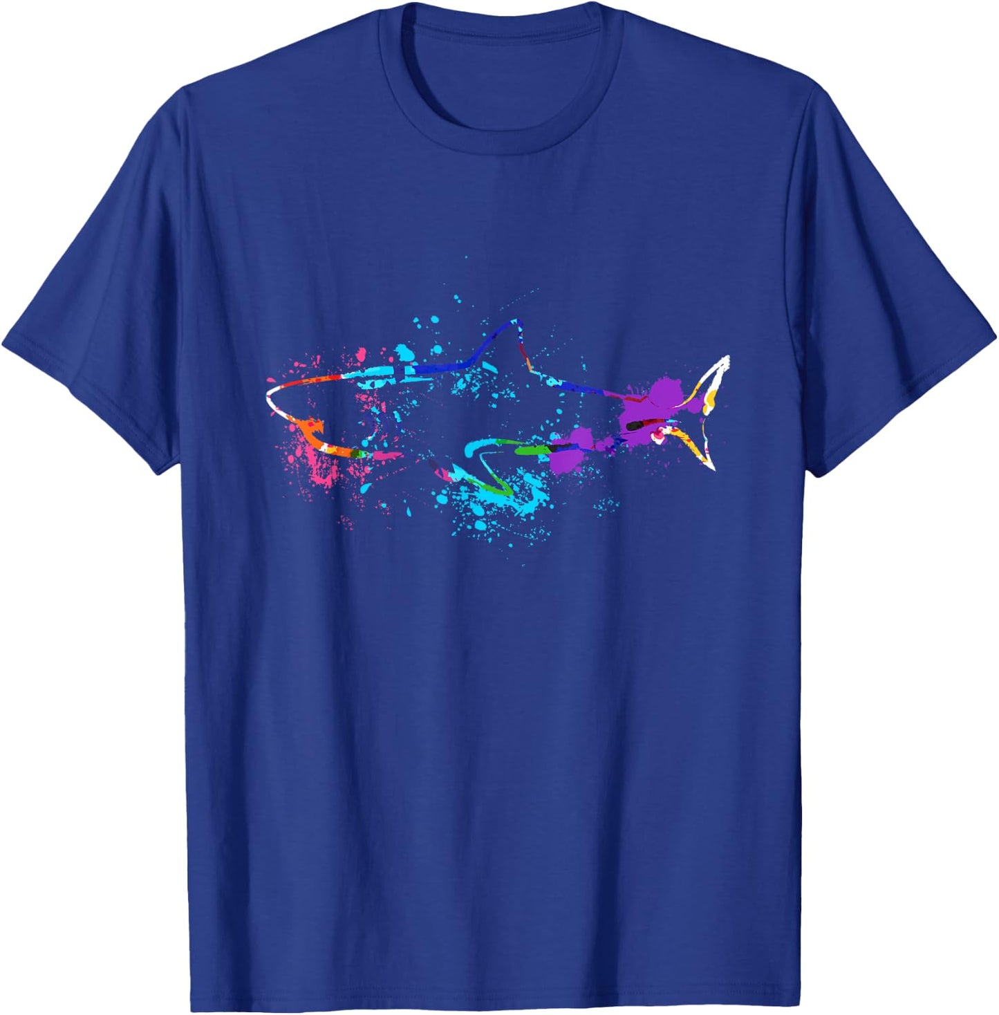 Animal Silhouette Shark Silhouette Hammer Shark Tiger Shark T-Shirt - T-Shirt | Royal
