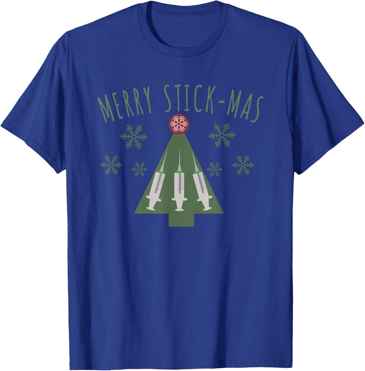 Phlebotomist Christmas Phlebotomy Xmas Tree Nurse Holiday T-Shirt - T-Shirt | Royal