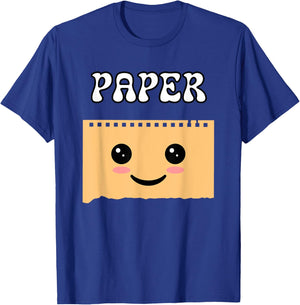 Rock Paper Scissors Funny Halloween Matching Group Costume T-Shirt - T-Shirt | Royal
