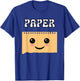 Rock Paper Scissors Funny Halloween Matching Group Costume T-Shirt - T-Shirt | Royal