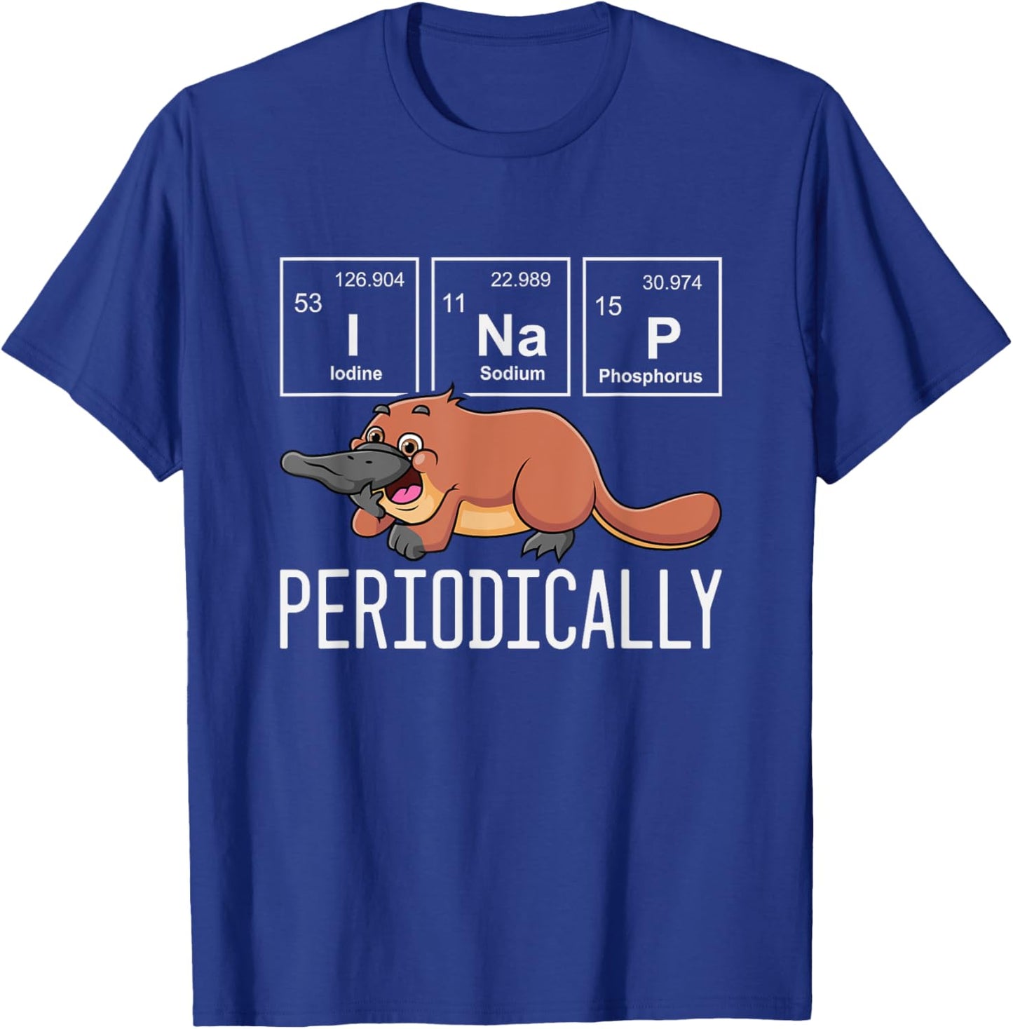 Platypus Nap Zookeeper Funny Lazy Biologist Animal Lover T-Shirt - T-Shirt | Royal