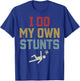 Retro I Do My Own Stunts Funny Soccer Player Teen Boys Girls T-Shirt - T-Shirt | Royal
