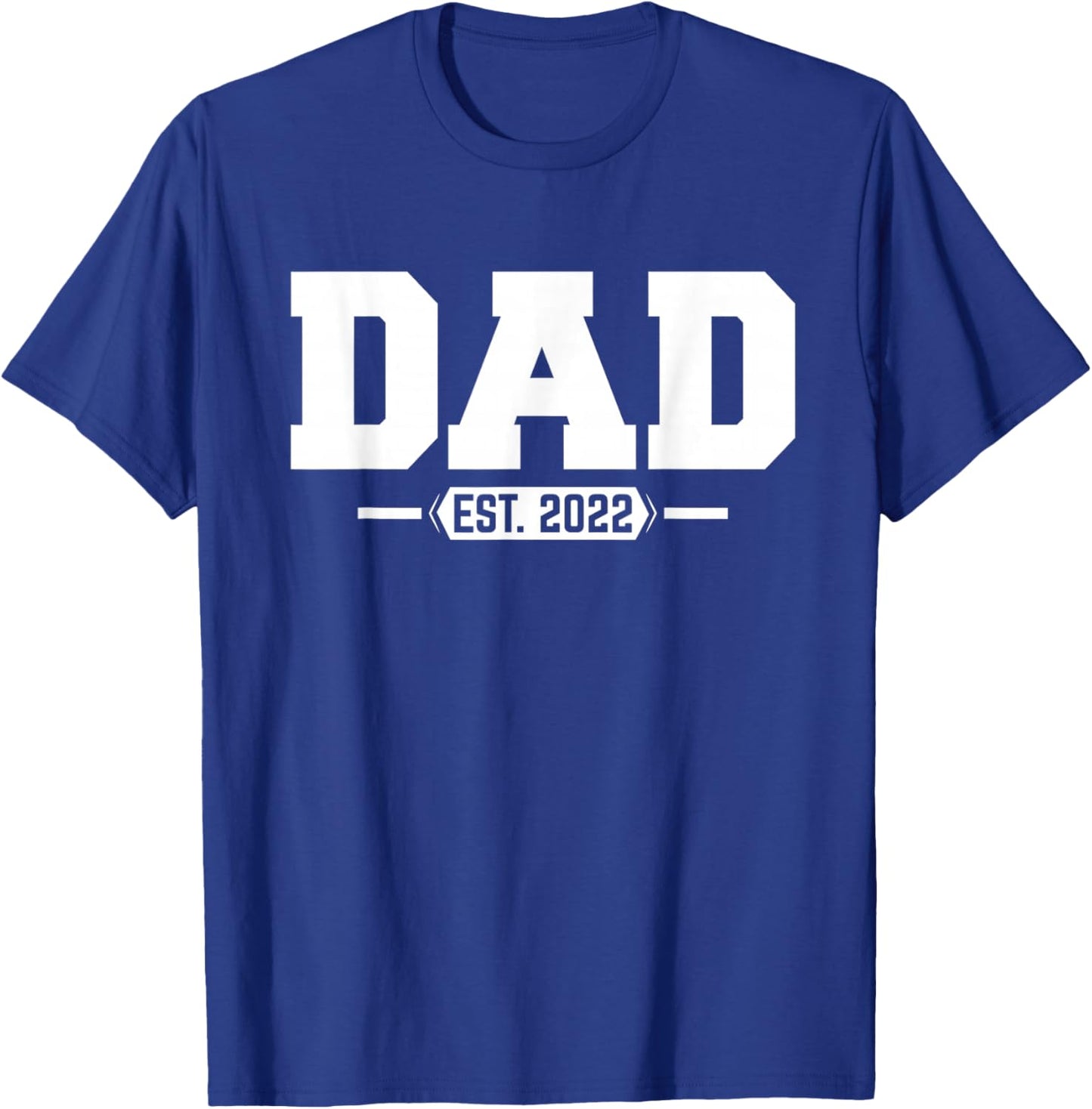 Dad 2022 Dad Established 2022 T-Shirt - T-Shirt | Royal