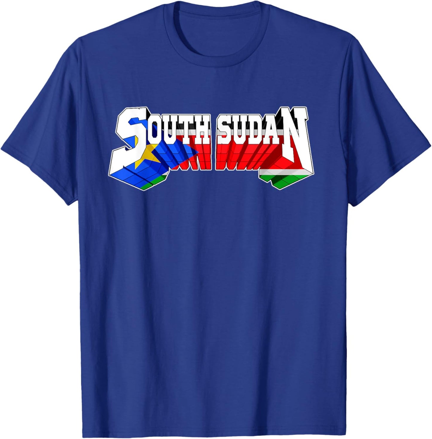 Proud South Sudan Flag South Sudanese T-Shirt - T-Shirt | Royal