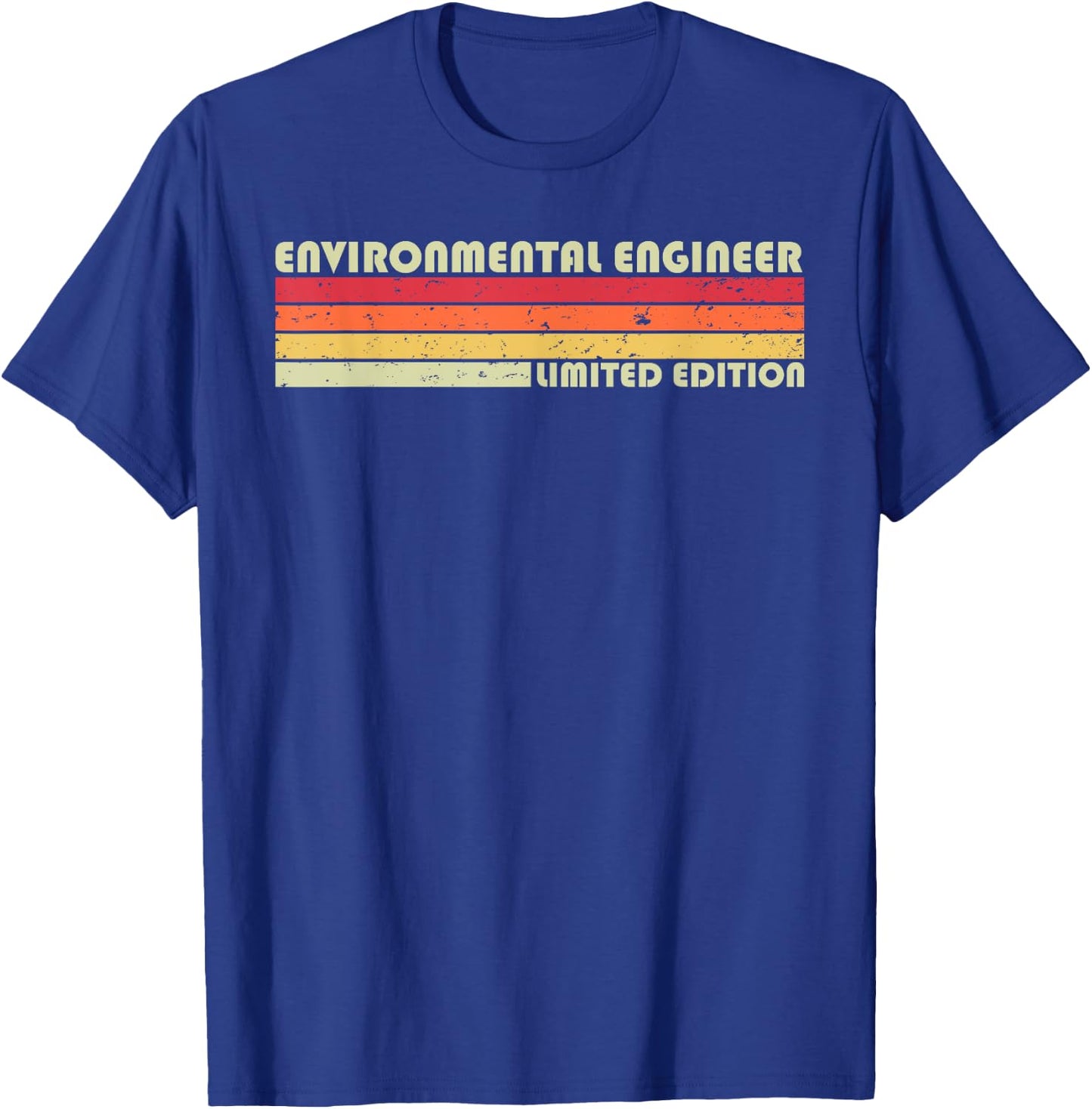 ENVIRONMENTAL ENGINEER Funny Job Title Birthday Worker Idea T-Shirt - T-Shirt | Royal
