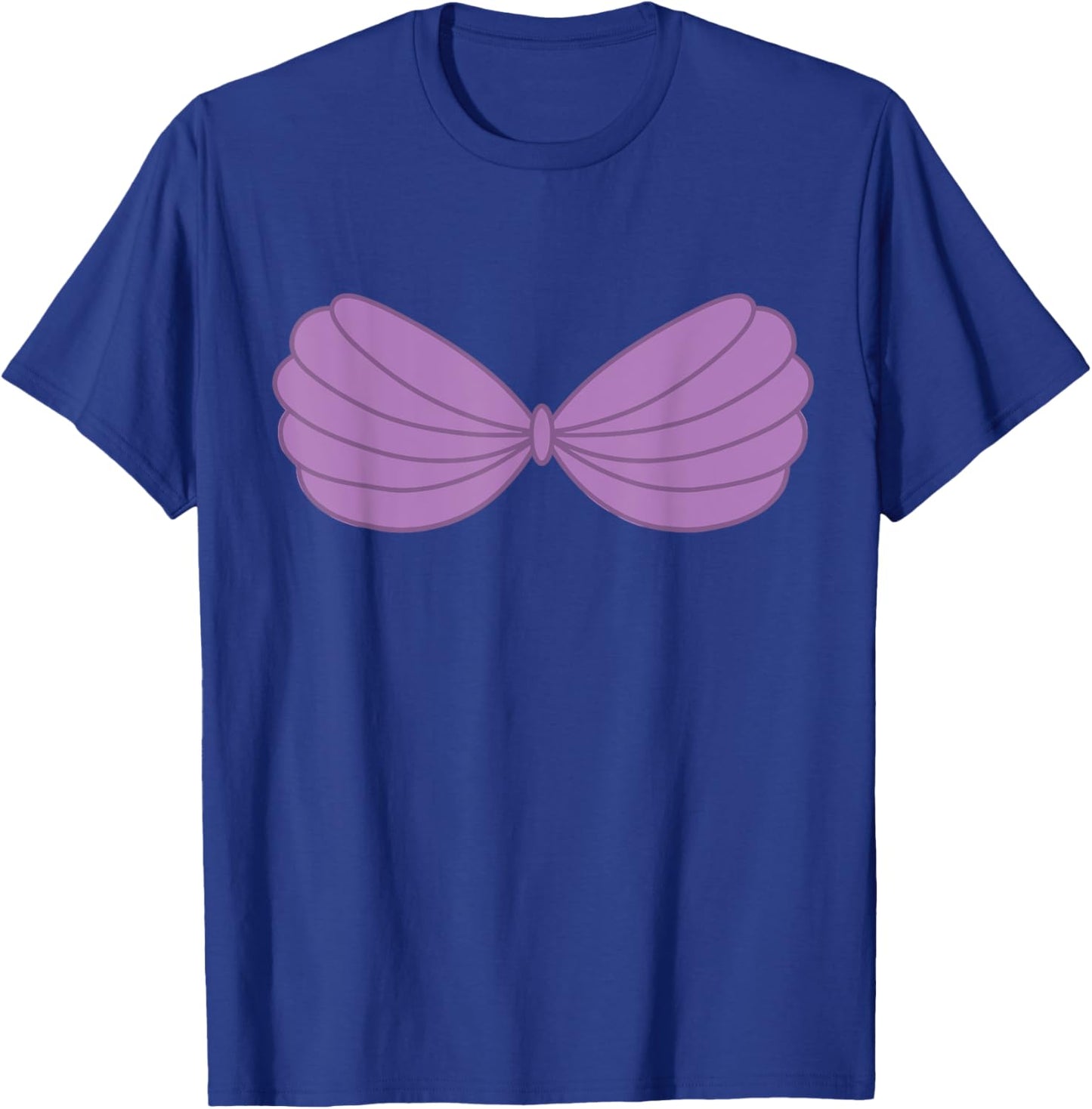 Purple Mermaid Seashell Bra Costume T-Shirt - T-Shirt | Royal