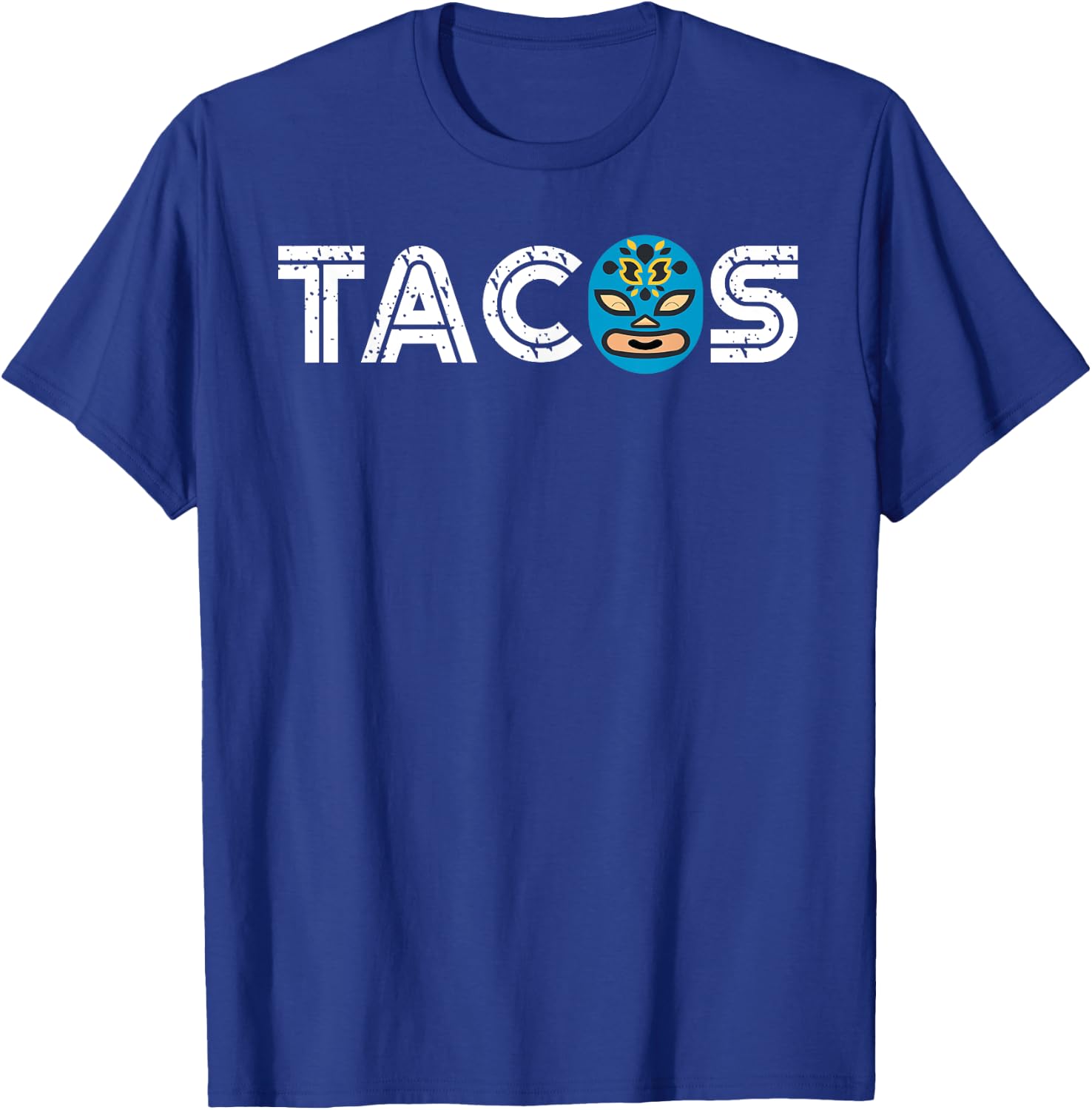 Cute Unique Lucha Libre Wrestling Mask Taco Shirt Gift T-Shirt - T-Shirt | Royal