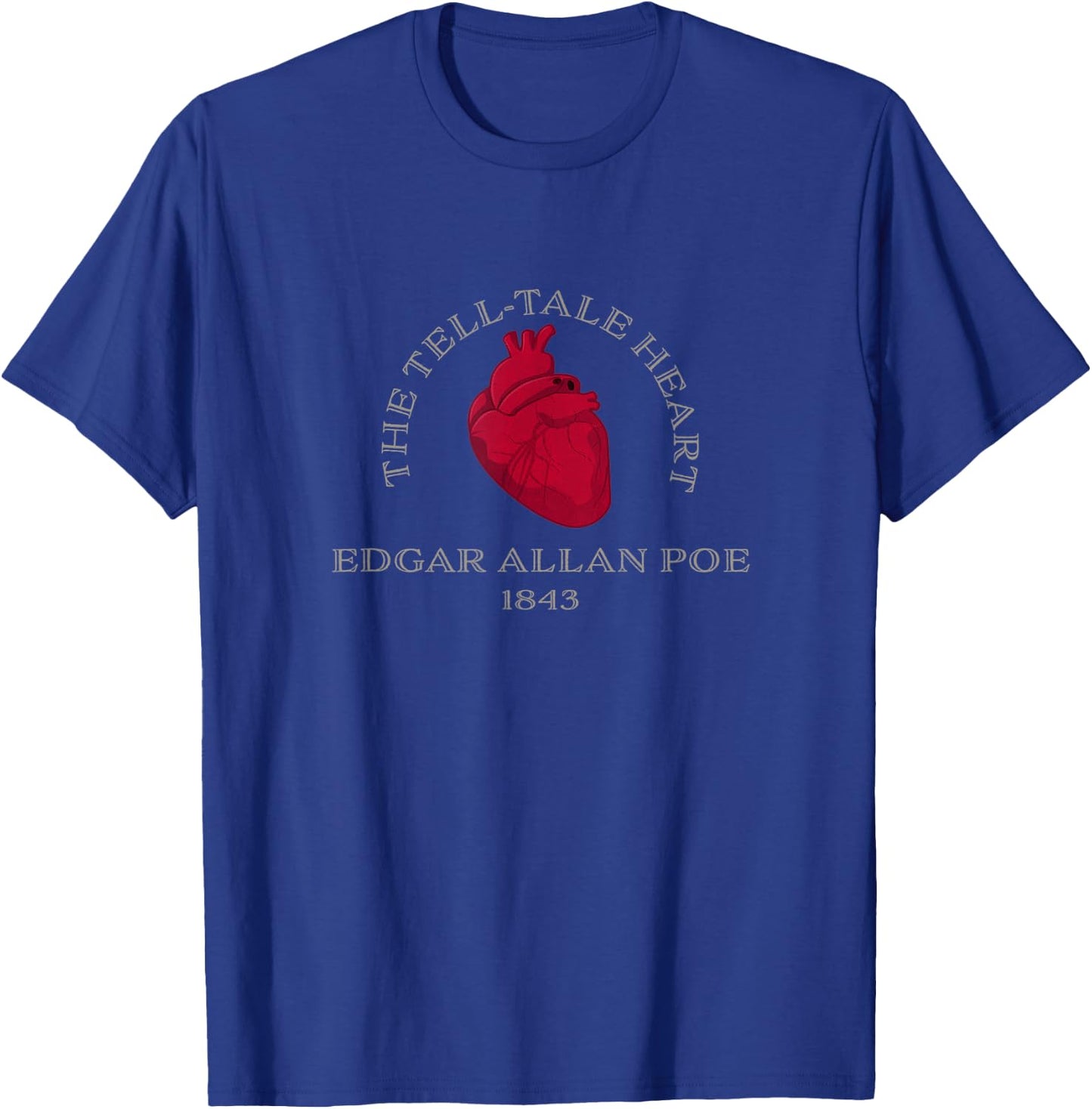 The Tell Tale Heart Edgar Allan Poe T-Shirt - T-Shirt | Royal