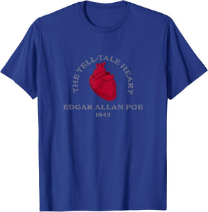 The Tell Tale Heart Edgar Allan Poe T-Shirt - T-Shirt | Royal