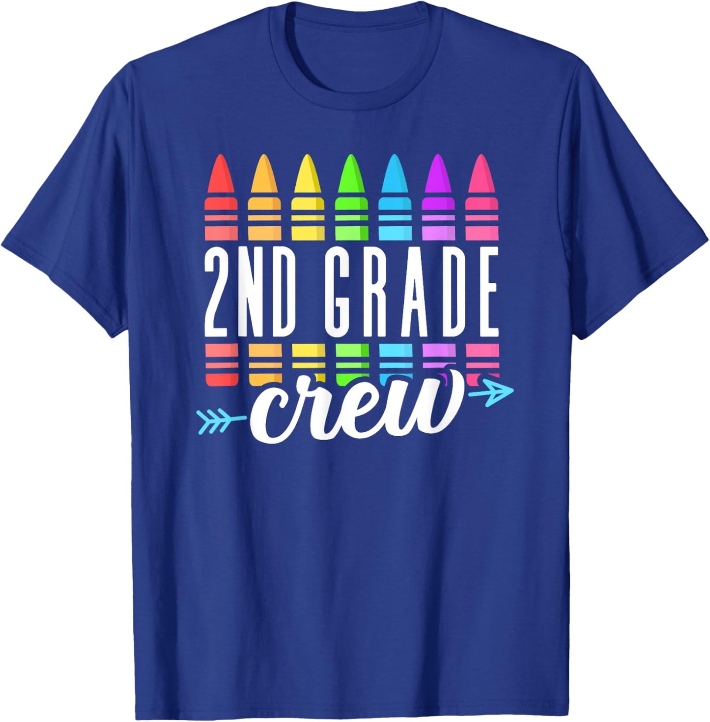2nd Grade Crew Back to School Second Grade Teacher Boy Girl T-Shirt - T-Shirt | Royal