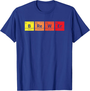 Periodic Brewer Nerd Beer Brewing Gift Brewmaster T-Shirt - T-Shirt | Royal