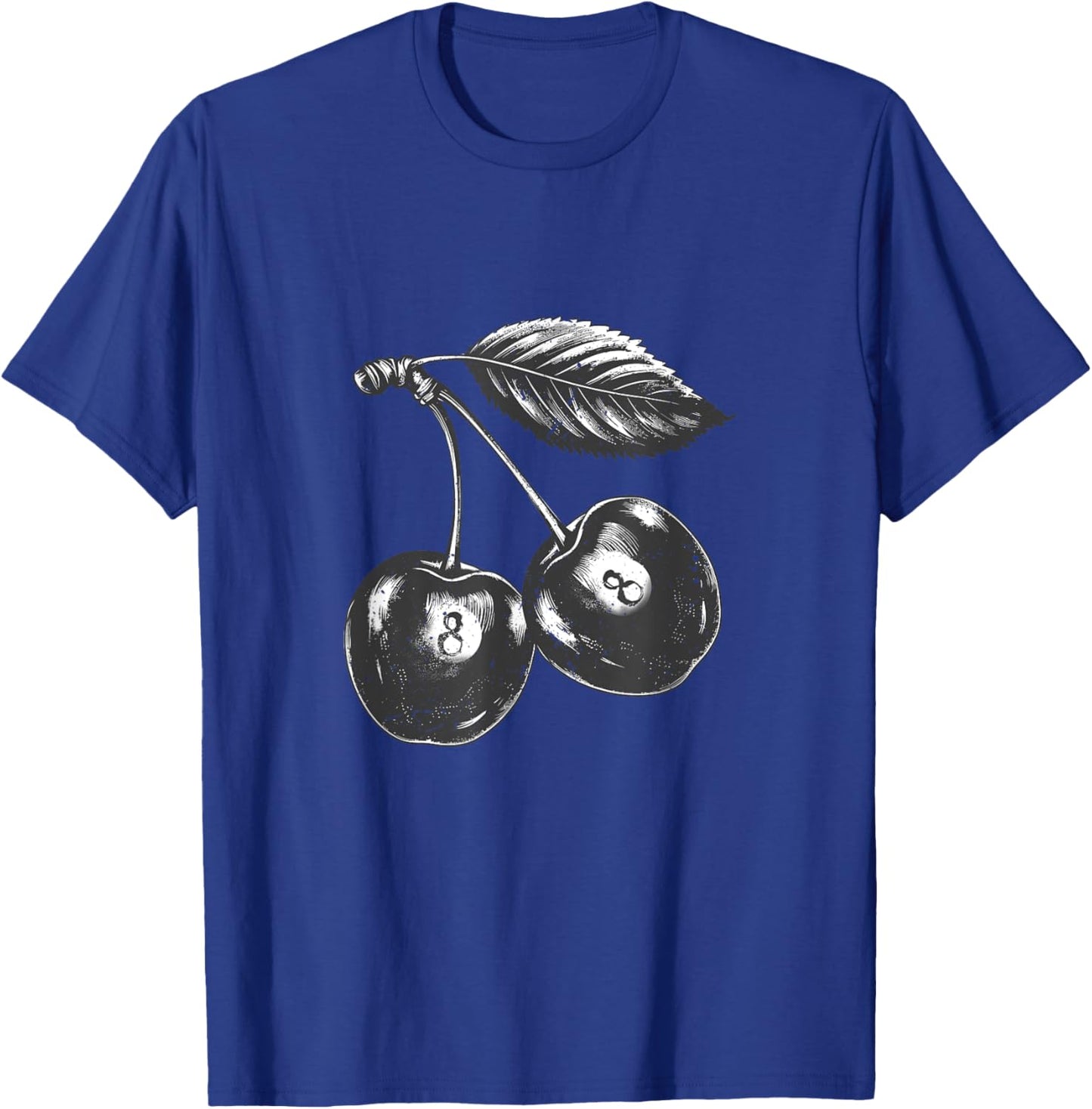 Ball 8 Black Cherry Snooker Billiard Ball In The Of Cherries T-Shirt - T-Shirt | Royal