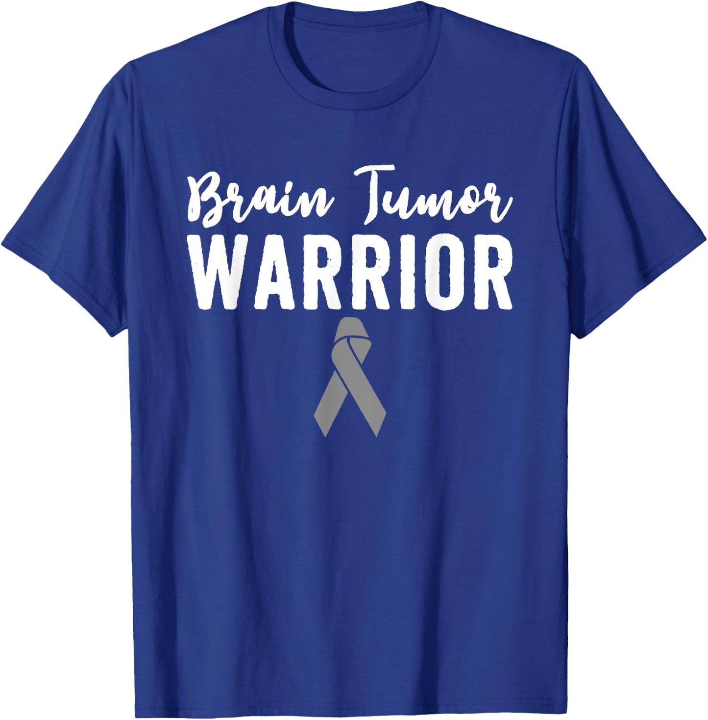 Brain Tumor Awareness T Shirts Warrior Grey Matters Cancer T-Shirt - T-Shirt | Royal