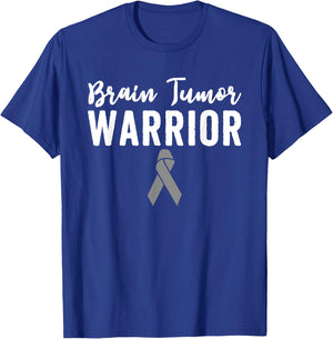 Brain Tumor Awareness T Shirts Warrior Grey Matters Cancer T-Shirt - T-Shirt | Royal