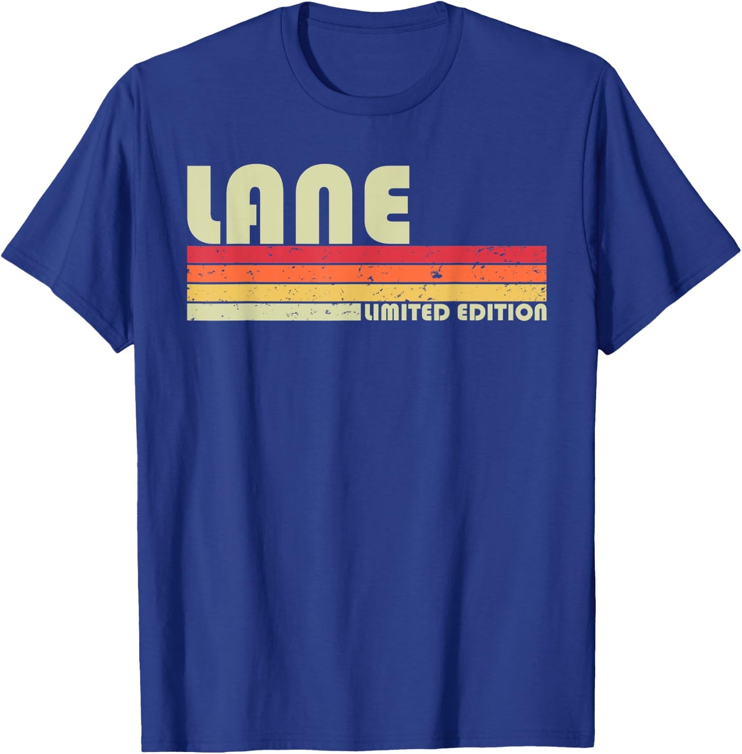 LANE Gift Name Personalized Funny Retro Vintage Birthday T-Shirt - T-Shirt | Royal