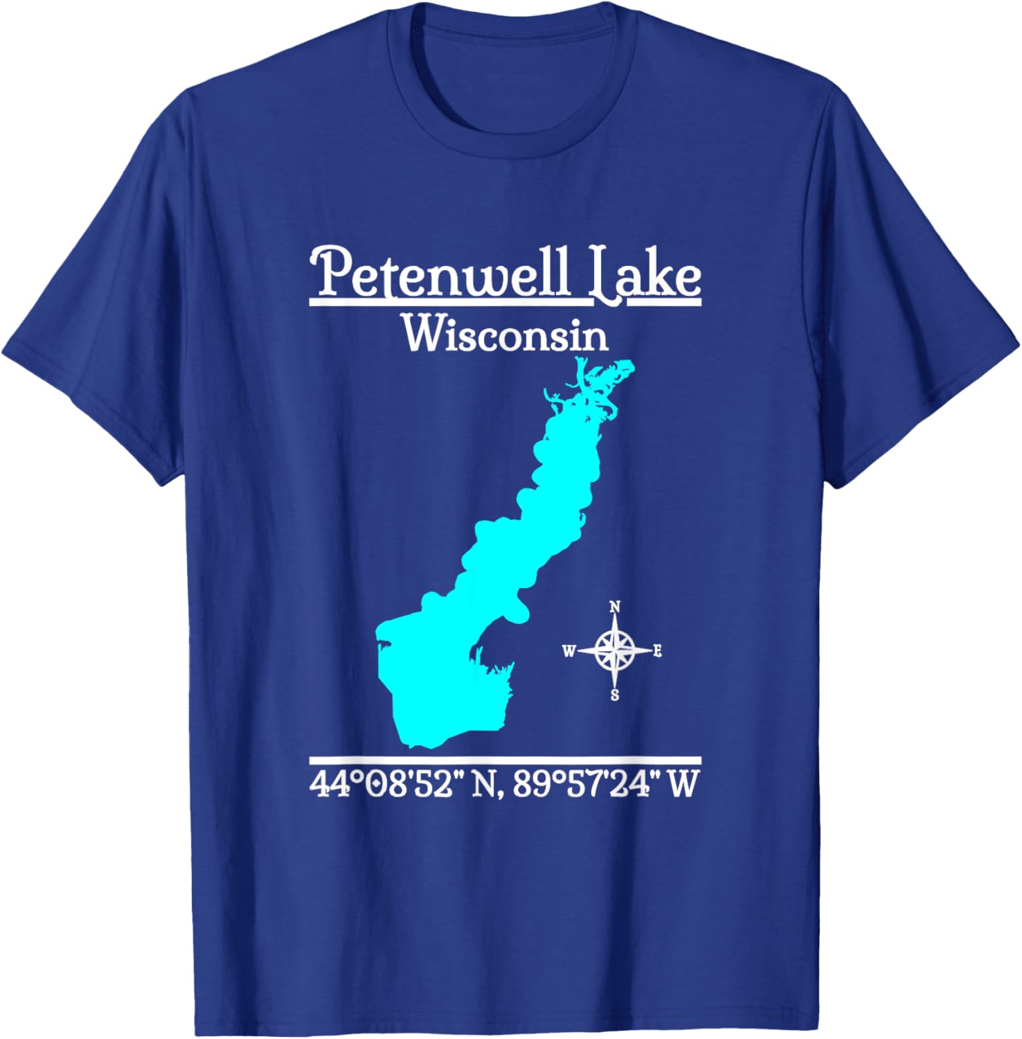 Petenwell Lake - Wisconsin T-Shirt - T-Shirt | Royal