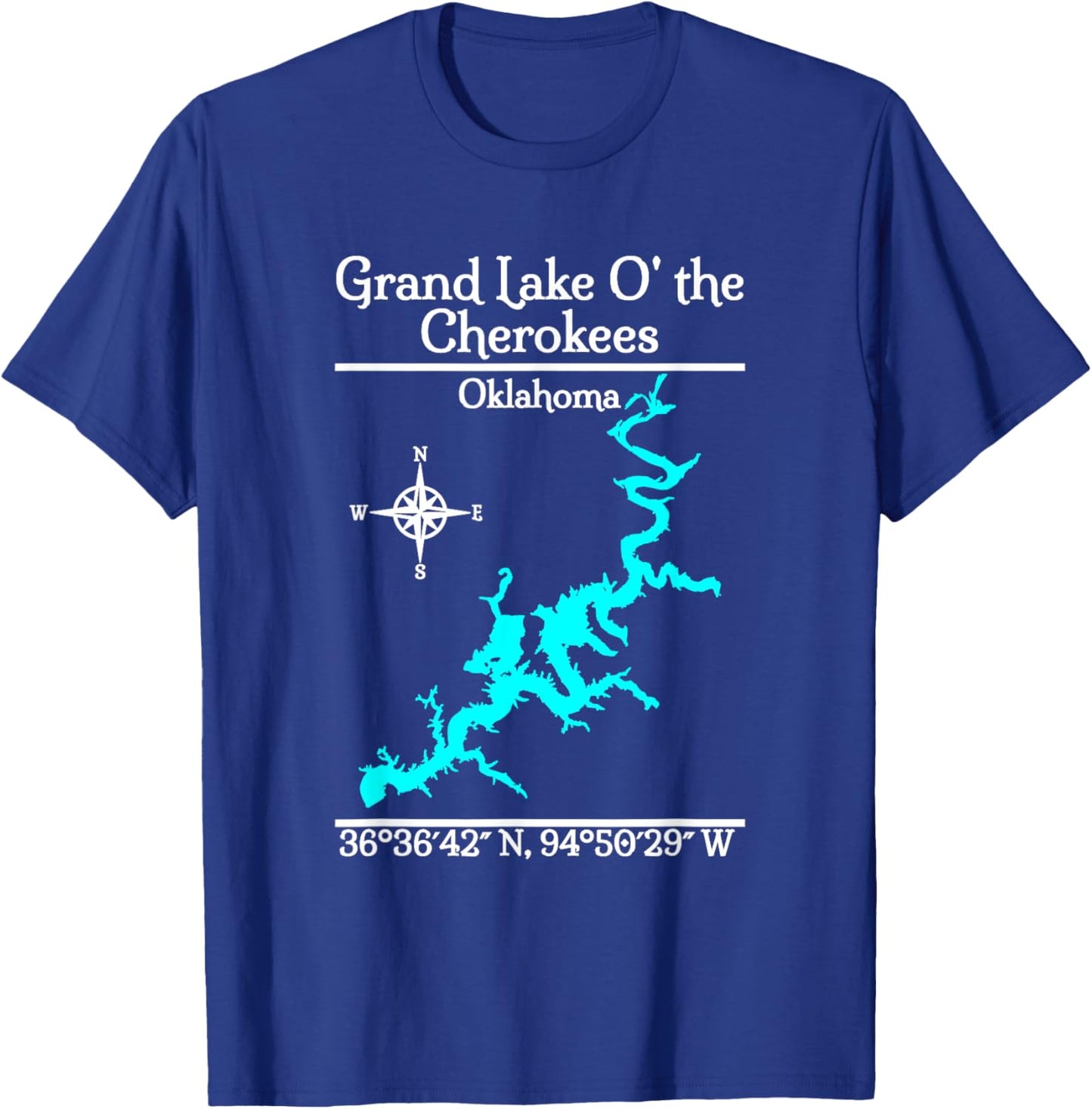 Grand Lake of the Cherokees - Oklahoma T-Shirt - T-Shirt | Royal