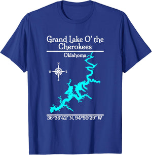 Grand Lake of the Cherokees - Oklahoma T-Shirt - T-Shirt | Royal