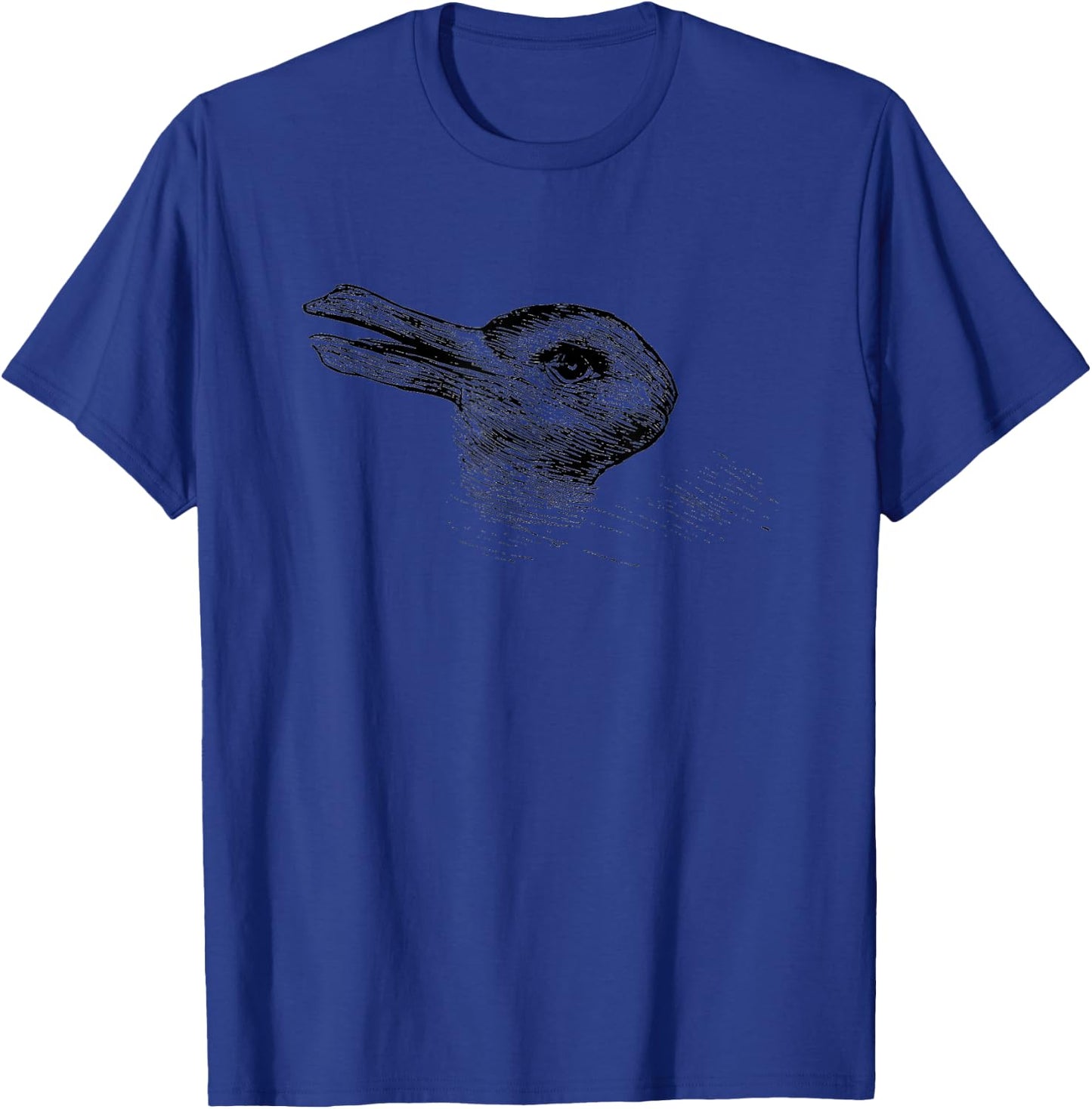 Vintage Duck Rabbit Illusion Psychology Classic T-Shirt - T-Shirt | Royal