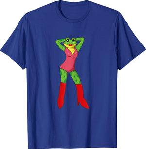 Stripper Frog, Sexy Girl, Lesbian Frog, Sexy Frog T-Shirt - T-Shirt | Royal