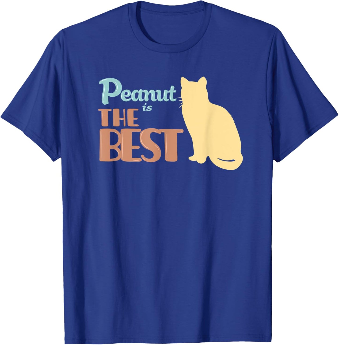 Peanut Cat Name Peanut Kitty Gift Women Kids T-Shirt - T-Shirt | Royal