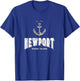 Newport Rhode Island Retro Vintage sailing T-Shirt - T-Shirt | Royal