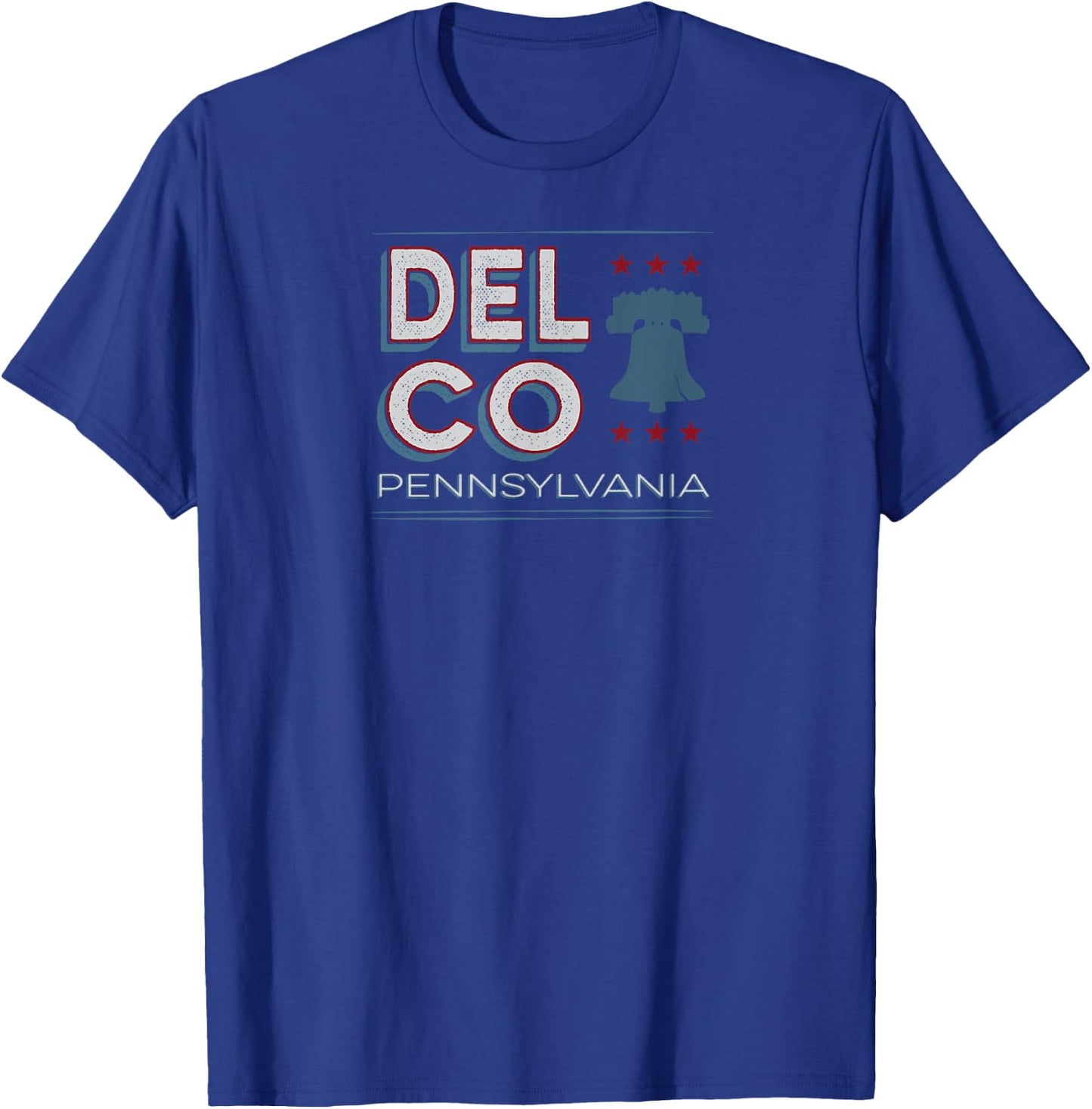 Delco PA Philly Suburb Shirt Liberty Bell T-Shirt - T-Shirt | Royal