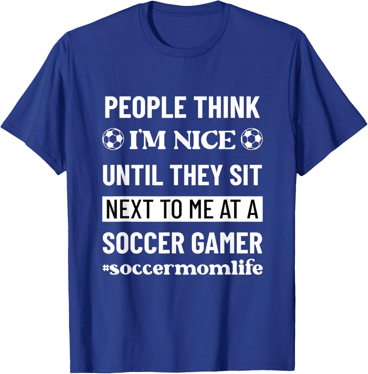 Soccer Mom Life Funny Snarky Humor Sarcasm T-Shirt - T-Shirt | Royal