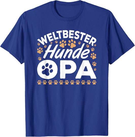 Weltbester Hunde Opa Hundebesitzer Hundefreund Hund T-Shirt - T-Shirt | Royal