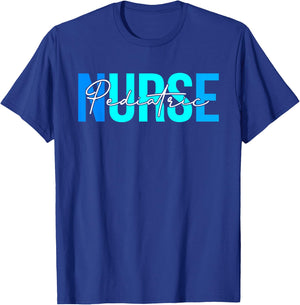 Women Pediatric Nurse Gifts For Nursing Apparel T-Shirt - T-Shirt | Royal