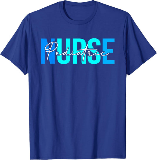 Women Pediatric Nurse Gifts For Nursing Apparel T-Shirt - T-Shirt | Royal