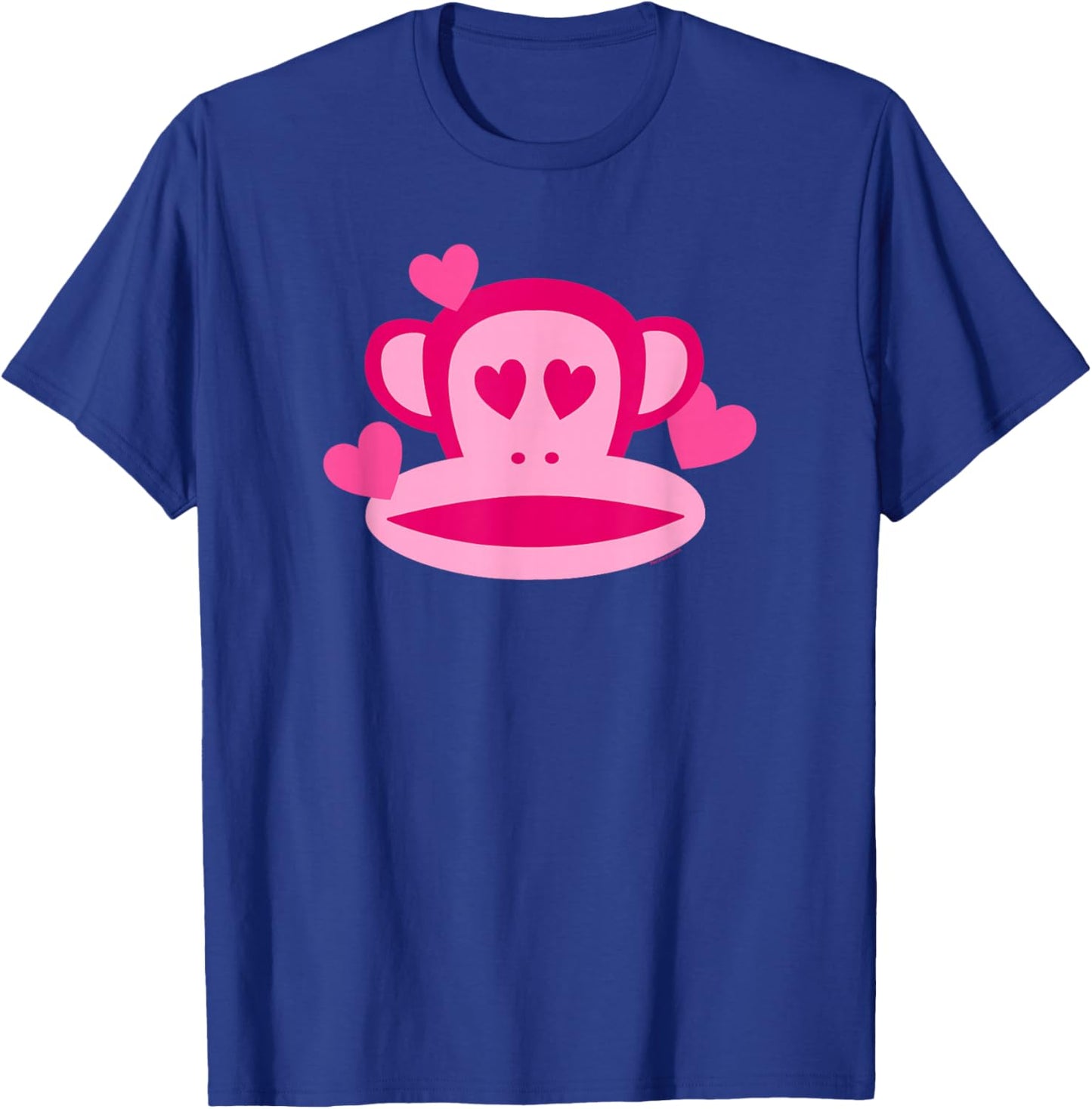 Paul Frank Adult Valentine's Day , Small, Grey, Short Sleeve, Classic Fit, Julius the Monkey Logo T-Shirt - T-Shirt | Royal