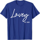 Lovey Est 2025 Soon To Be Lovey Pregnancy Announcement T-Shirt - T-Shirt | Royal