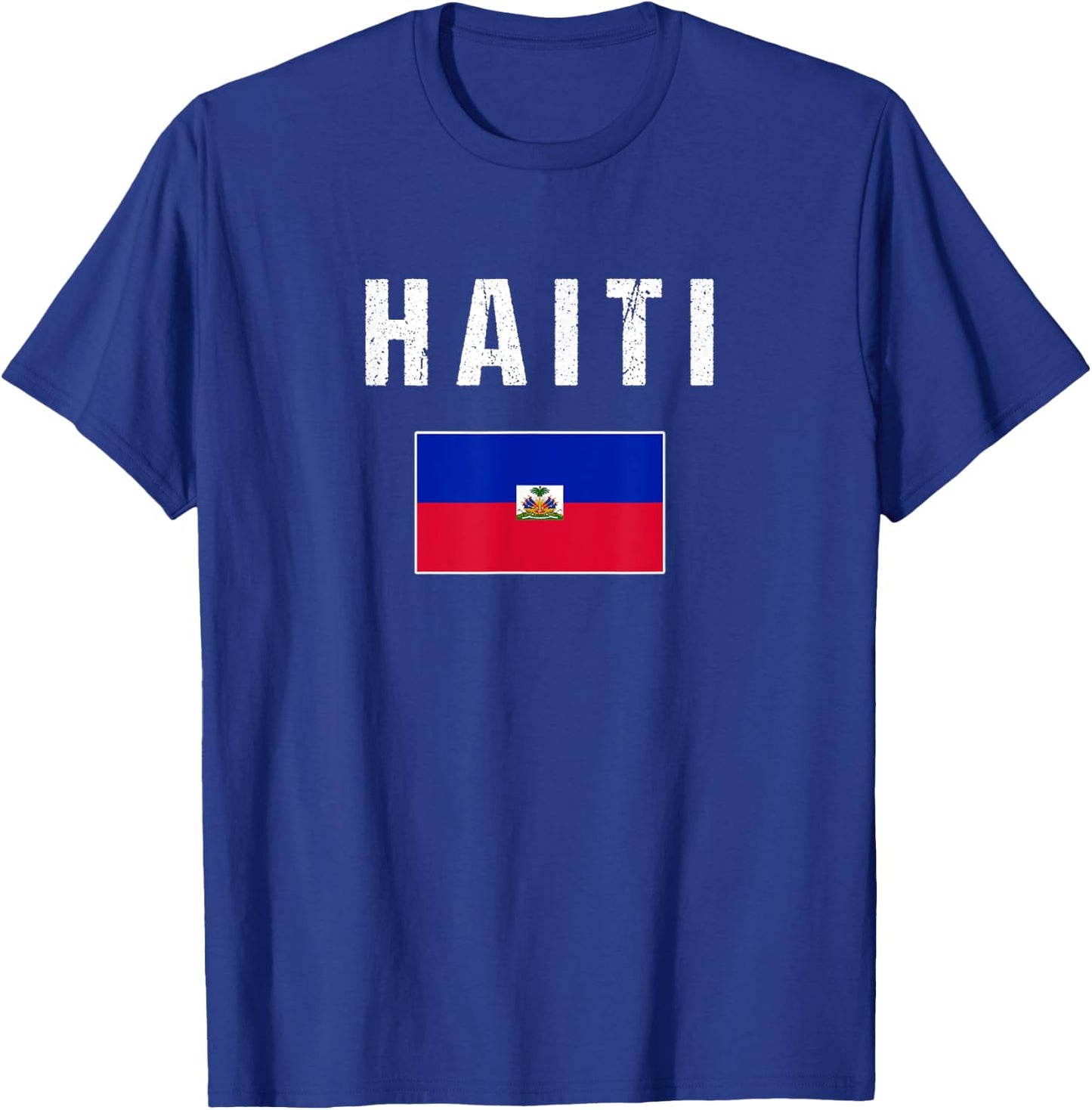 Haiti Haitian Flag Gift Women Youth Kids T-Shirt - T-Shirt | Royal
