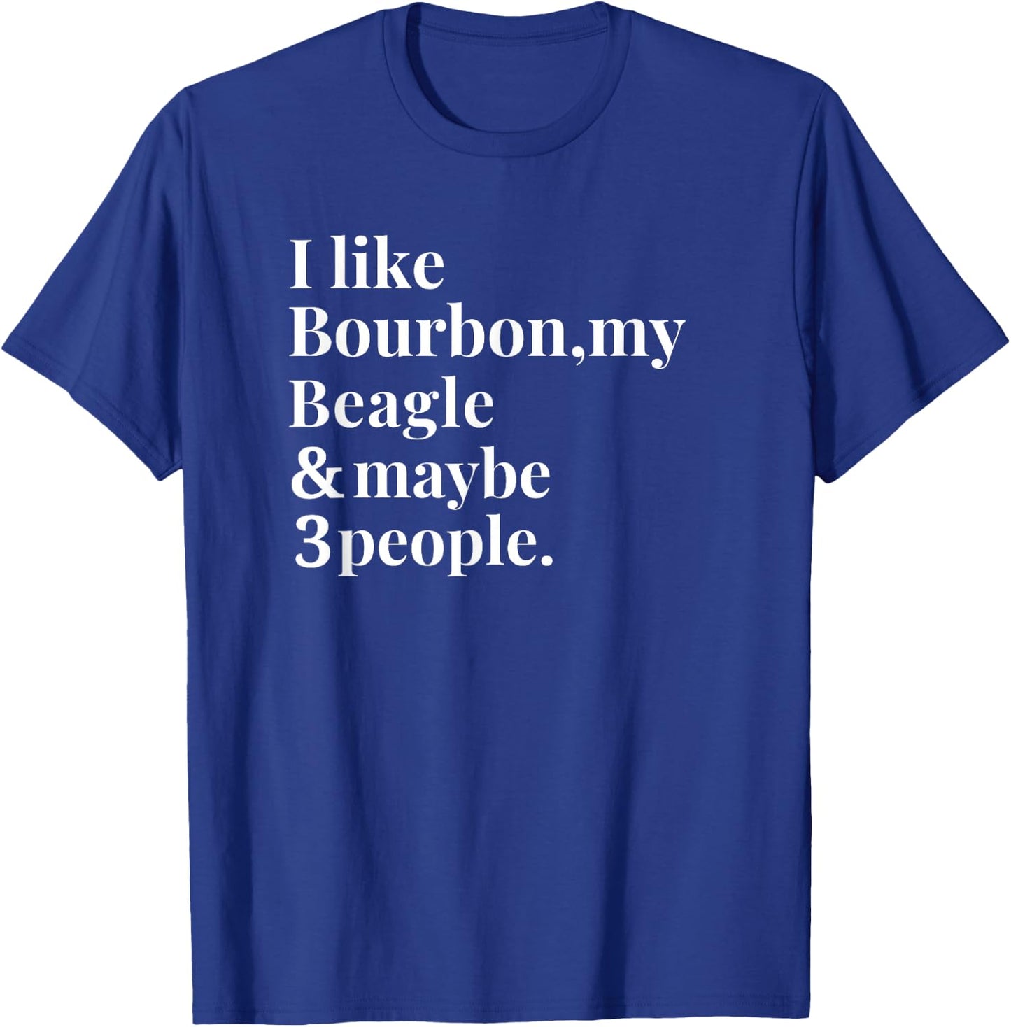 Beagle Funny Dog Owner Bourbon Whiskey Lover Gift Men T-Shirt - T-Shirt | Royal
